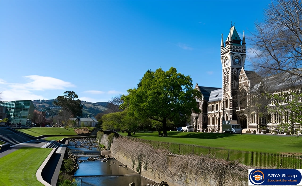 محیط دانشگاه اوتاگو نیوزلند