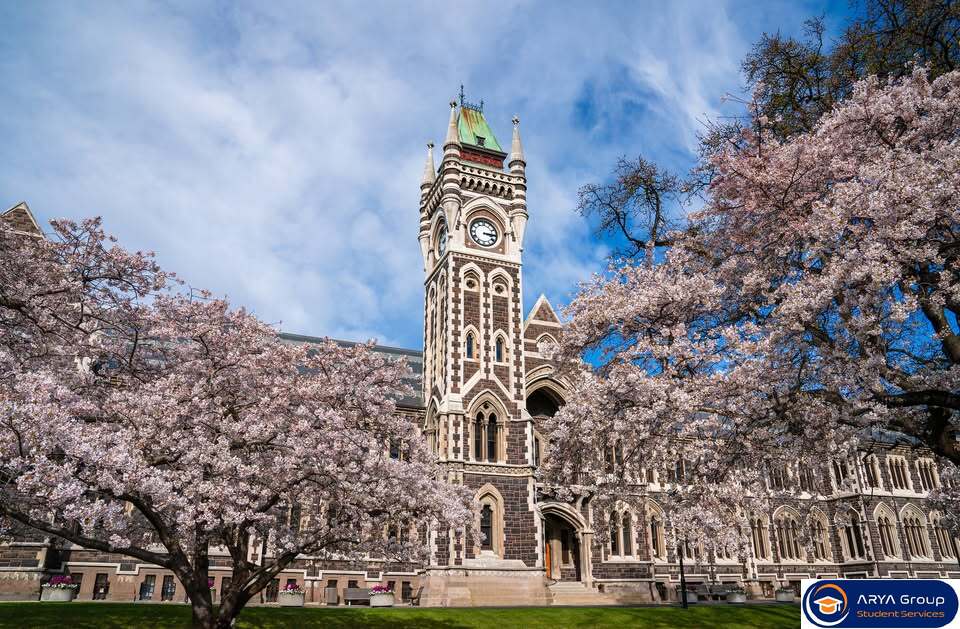 نمای دانشگاه اوتاگو نیوزلند