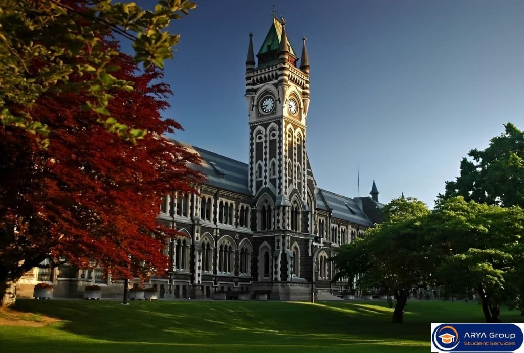 نمای دانشگاه شهر دانیدن نیوزلند - اوتاگو