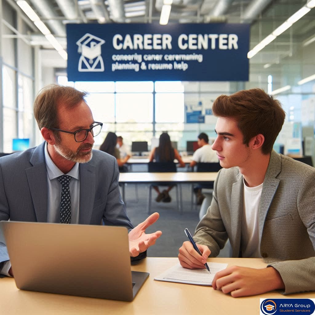 دانشجو در مراکز کاریابی دانشگاه های استرالیا