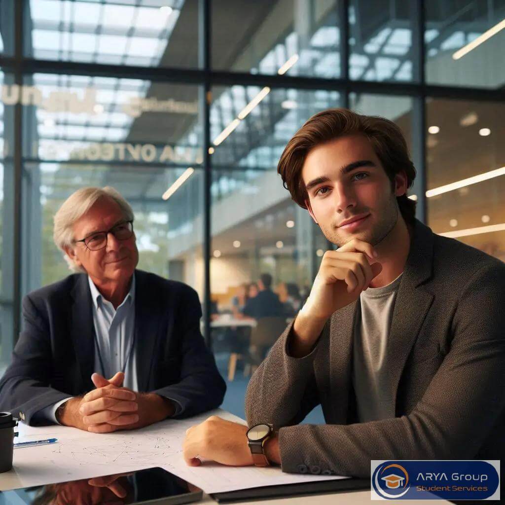 دانشجو در حال همکاری با استاد استرالیایی (1)