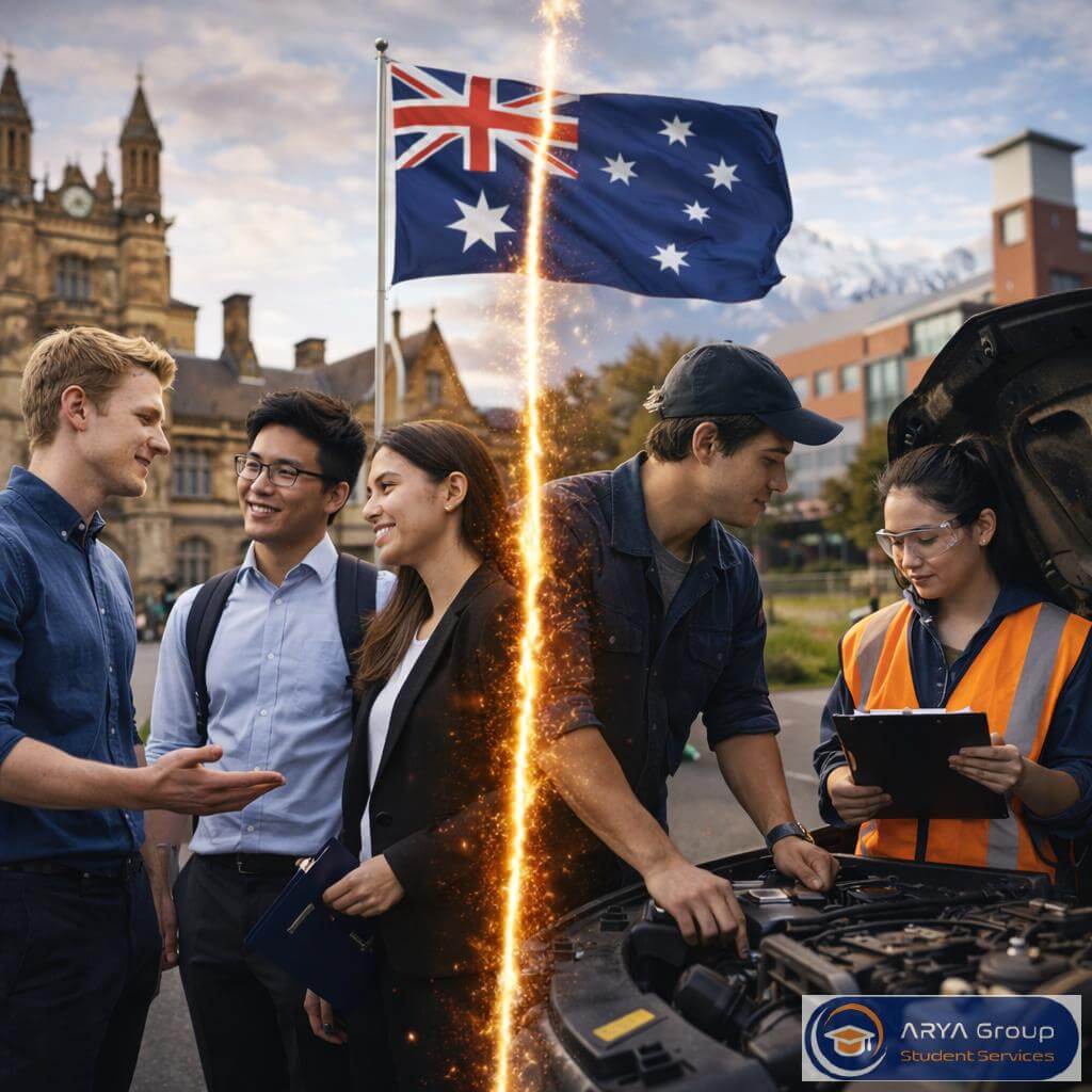 دانشجویان دانشگاه های گروه 8 استرالیا یا دانشگاه های معمولی