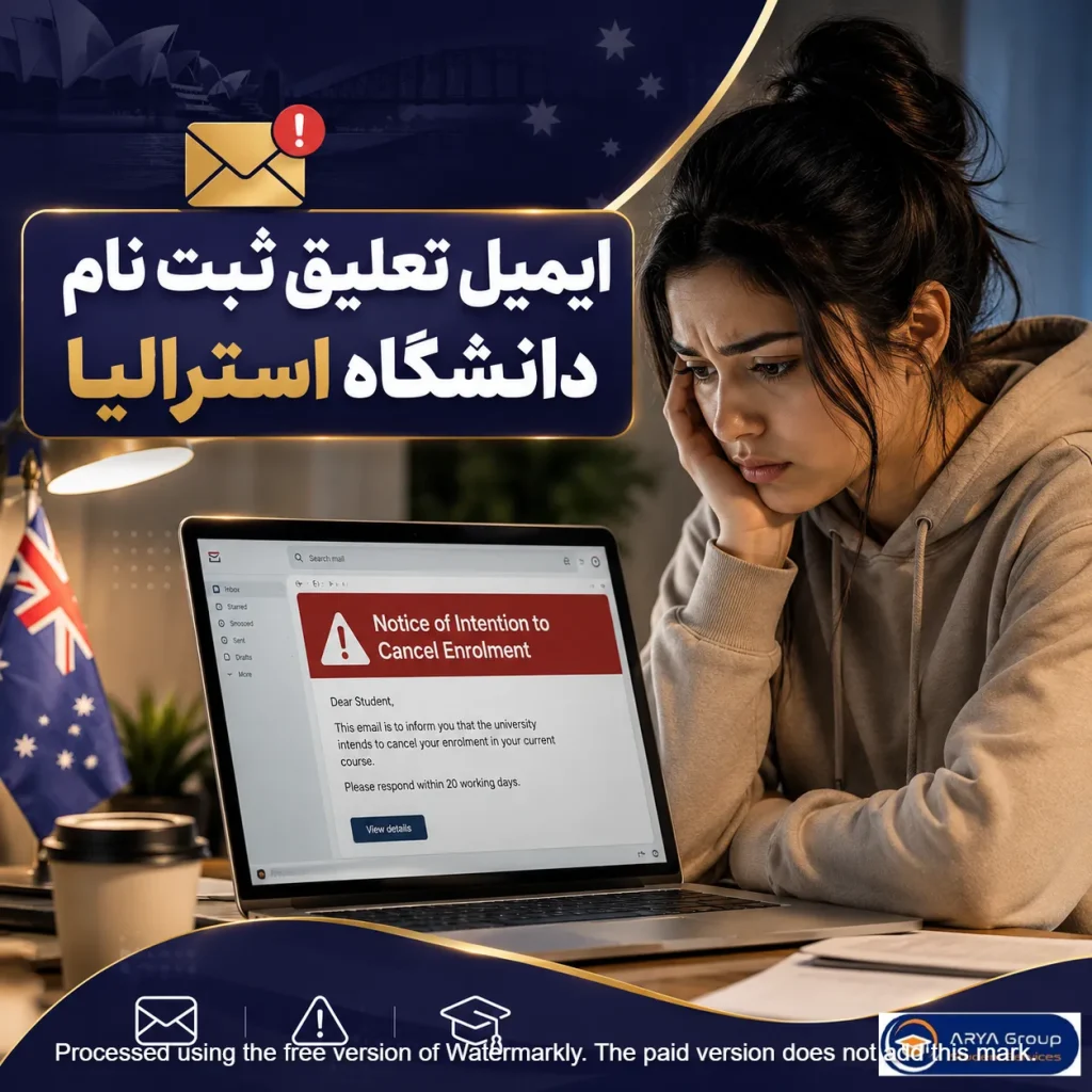 دانشجوی بین‌المللی پس از دریافت اخطار لغو ثبت‌نام دانشگاه استرالیا